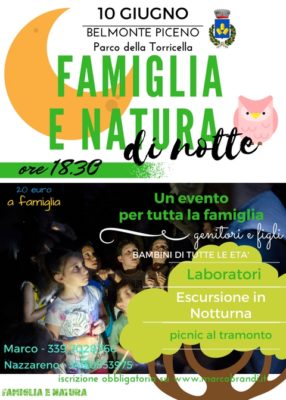BELMONTE 2017 286x400 Famiglia E Natura di Notte@Belmonte Piceno