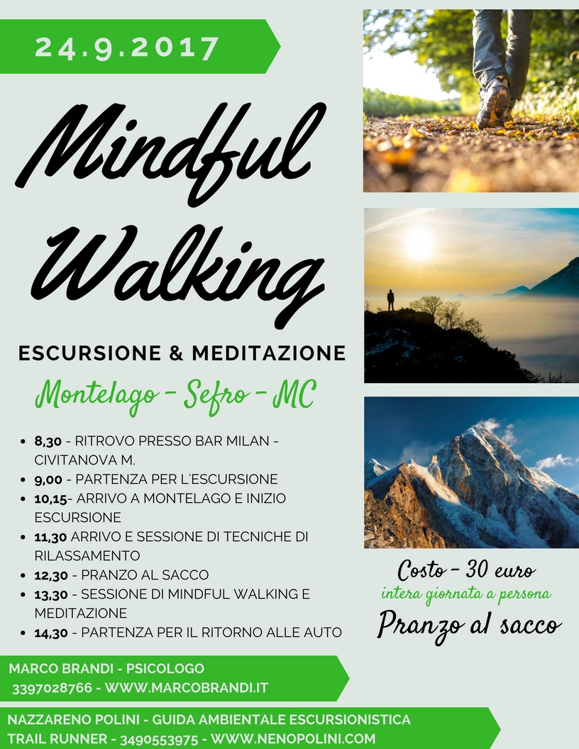 MINDFUL WALKING PROGRAMMA Mindful Walking   Escursione & Meditazione   24 settembre