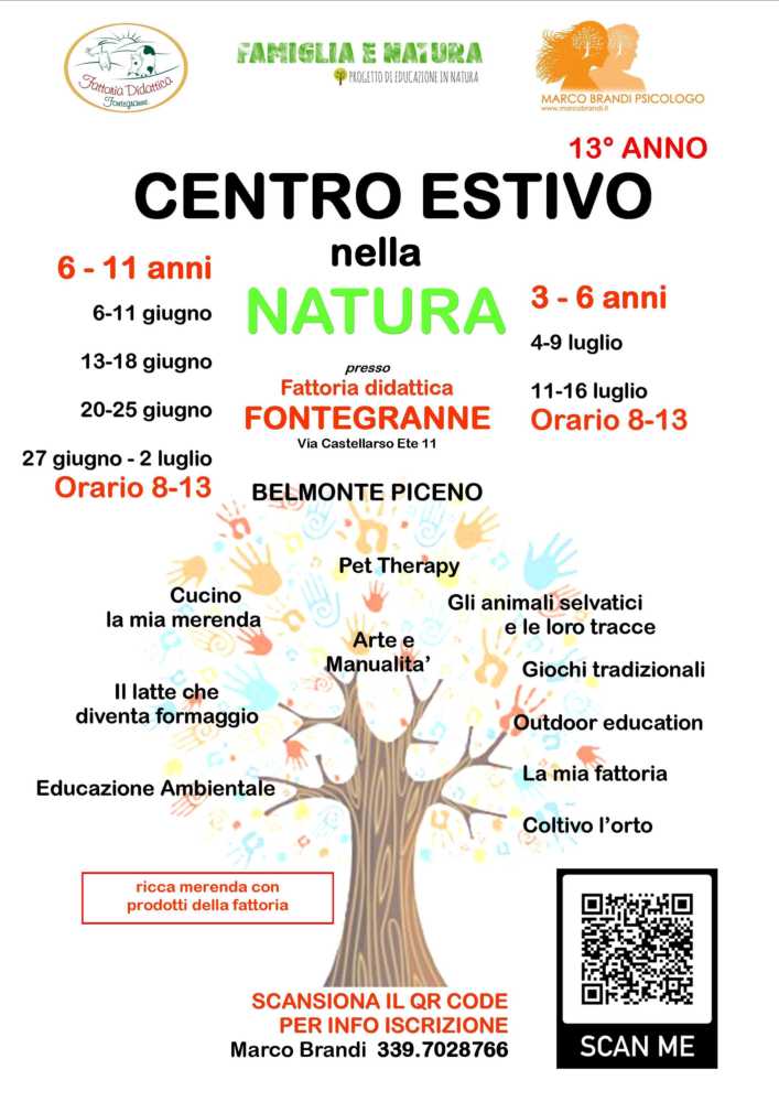 volantino centro 2022 per affissione4416035513079255507. Arriva il centro estivo in fattoria
